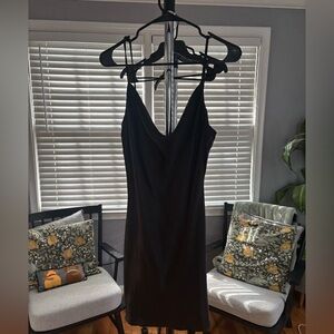 Audrey 3+1 Classic Black satin Dress